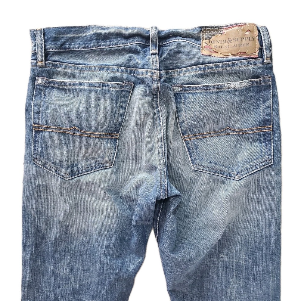 Ralph Lauren Denim & Supply Men's Jeans Bootcut 32x30 Distressed Faded - Picture 12 of 12